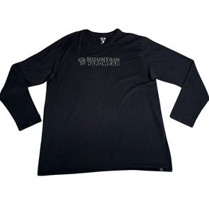 Mountain Hardware Long Sleeve T Shirt Black Men’s XXL 2XL Graphic Print